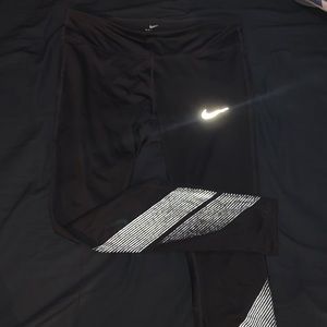 NIKE black reflective leggings